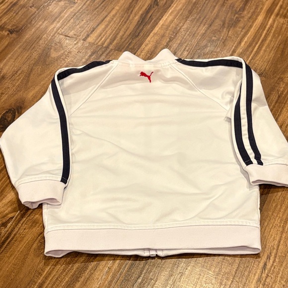 Puma Kids Navy and White Jogger Set with Guess Jean Jacket - Picture 9 of 11